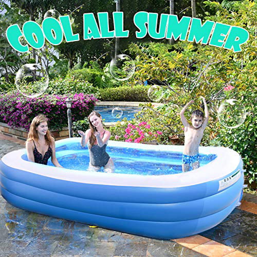 Swimming Pool for Kids and Adults Oversize Family Inflatable Pools Safe Thickened Abrasion Resistant Inflatable Pool Outdoor Summer Water Party Family Interaction Inflatable Pool